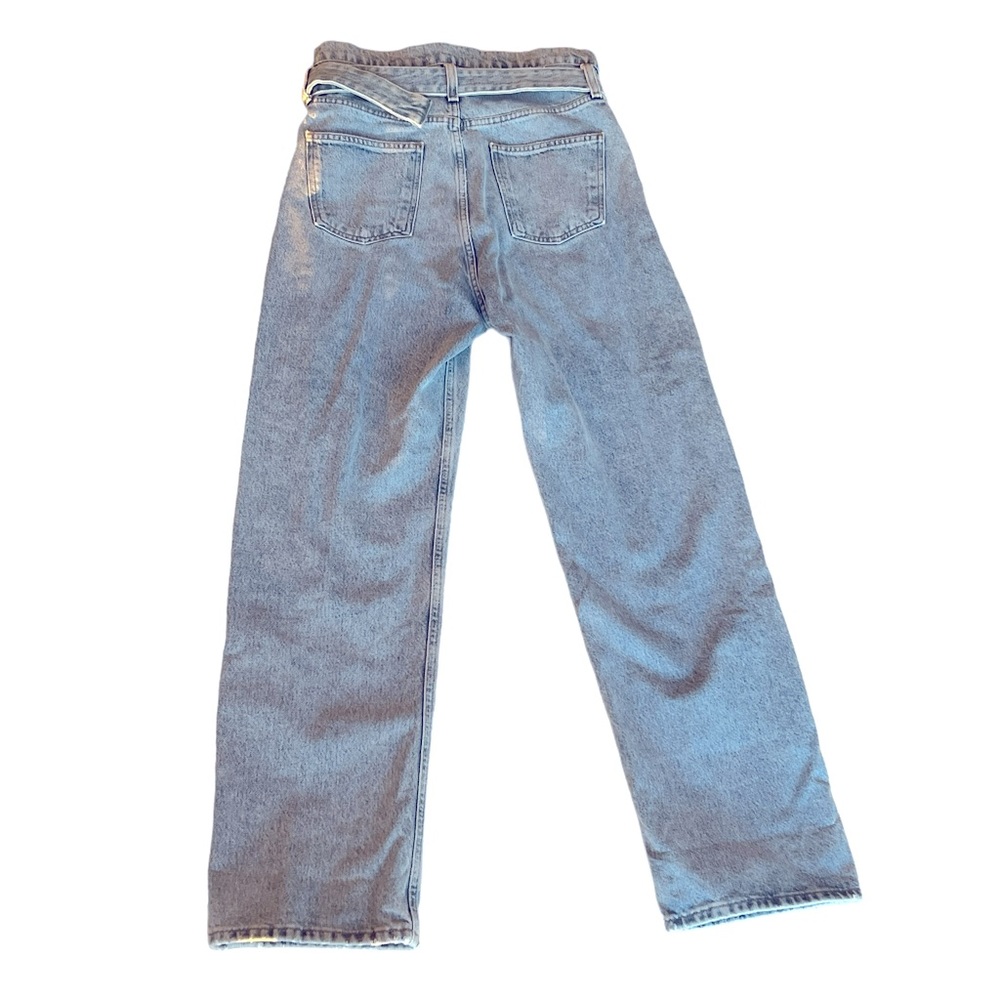 Agolde Light Blue Straight Leg Jeans - Picture 4 of 10